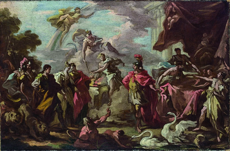 Bozzetto per la Allegoria del matrimonio del Principe Elettore del Palatinato - National Gallery, Londra